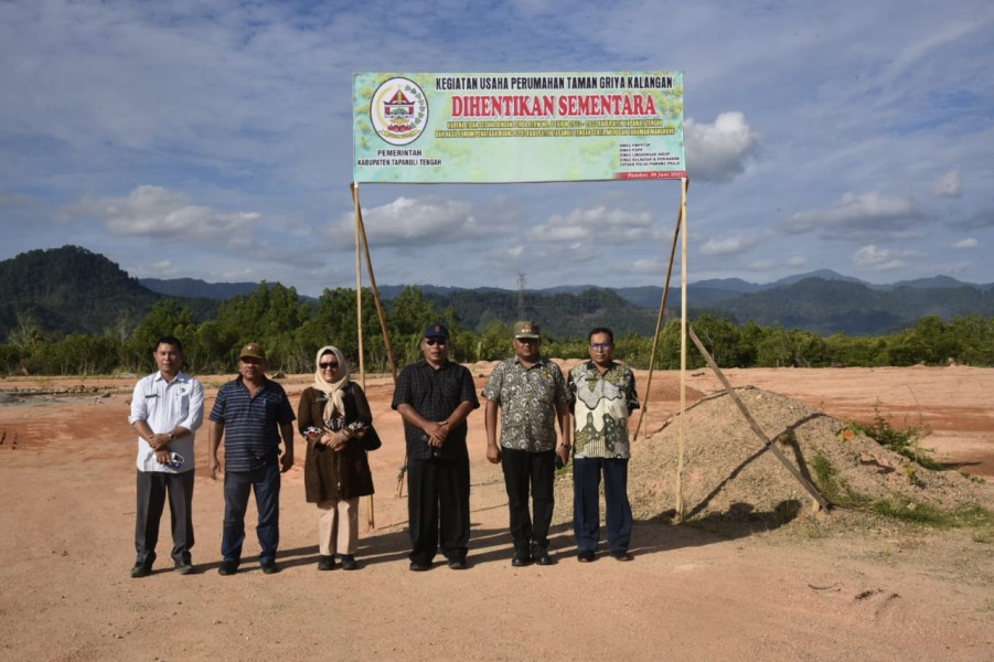 Berhentikan Sementara Kegiatan Usaha Perumahan Taman Griya Kalangan