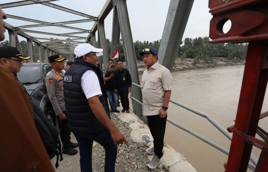 Mendagri Tinjau Perbaikan Jembatan Pascabencana di Bireuen Aceh untuk Percepat Pemulihan Infrastruktur