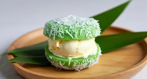 Resep Klepon Ice Cream Sandwich, Kreasi Dessert Tradisi Kekinian