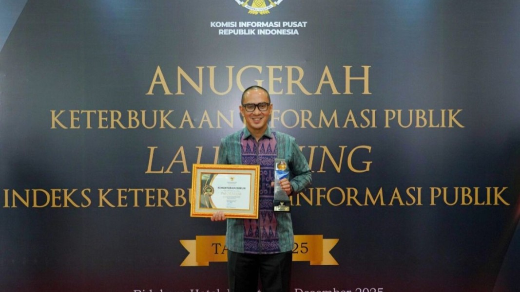 Empat Tahun Berturut, Kemenkum Konsisten Raih Predikat Badan Publik Informatif Nasional