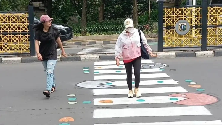 Pembangunan Zebra Cross Tebet Tingkatkan Keselamatan Dan Kenyamanan Warga