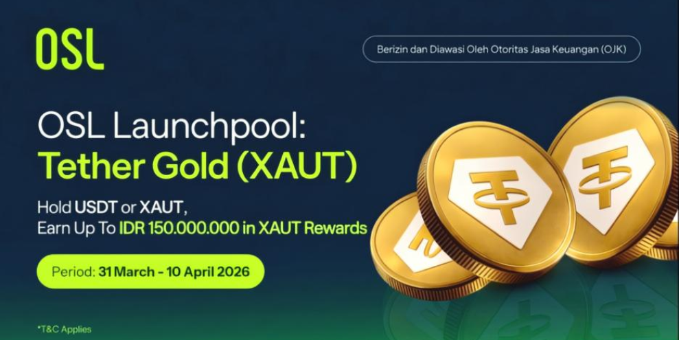 OSL Indonesia Luncurkan Launchpool Tether Gold XAUT Pertama di Indonesia