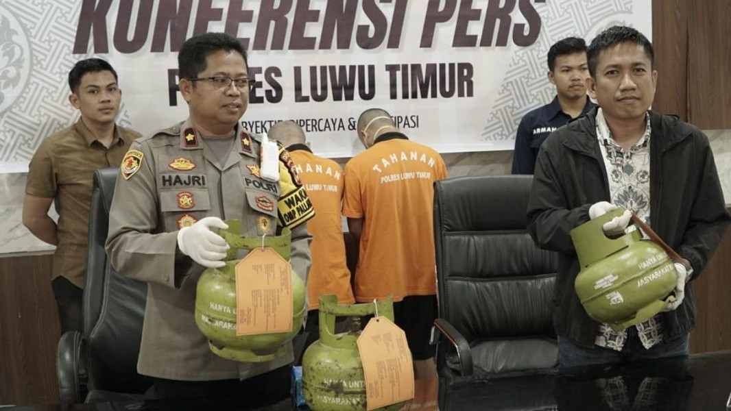 Dua Pria Ditangkap Atas Pencurian 472 Tabung Gas Elpiji 3Kg Milik BUMDes di Luwu Timur