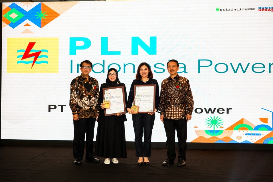 Program ESG PLN Indonesia Power Diakui dengan Penghargaan di ESG Initiatives Award