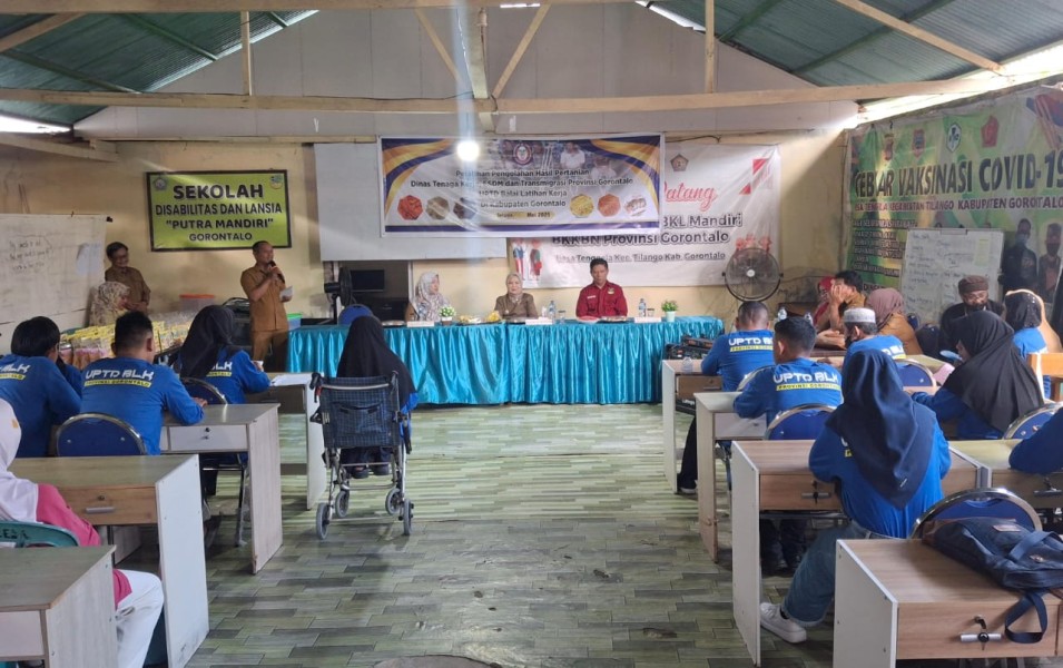 Disnaker ESDM dan Transmigrasi Gorontalo Tutup Pelatihan Olah Hasil Pertanian Bagi Disabilitas