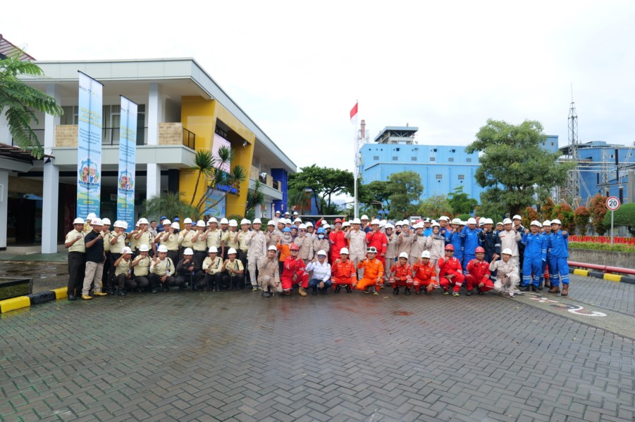 PLN IP UBP Jeranjang gelar apel bersama sebagai pembuka Bulan K3 Nasional 2026 demi menciptakan lingkungan kerja yang aman