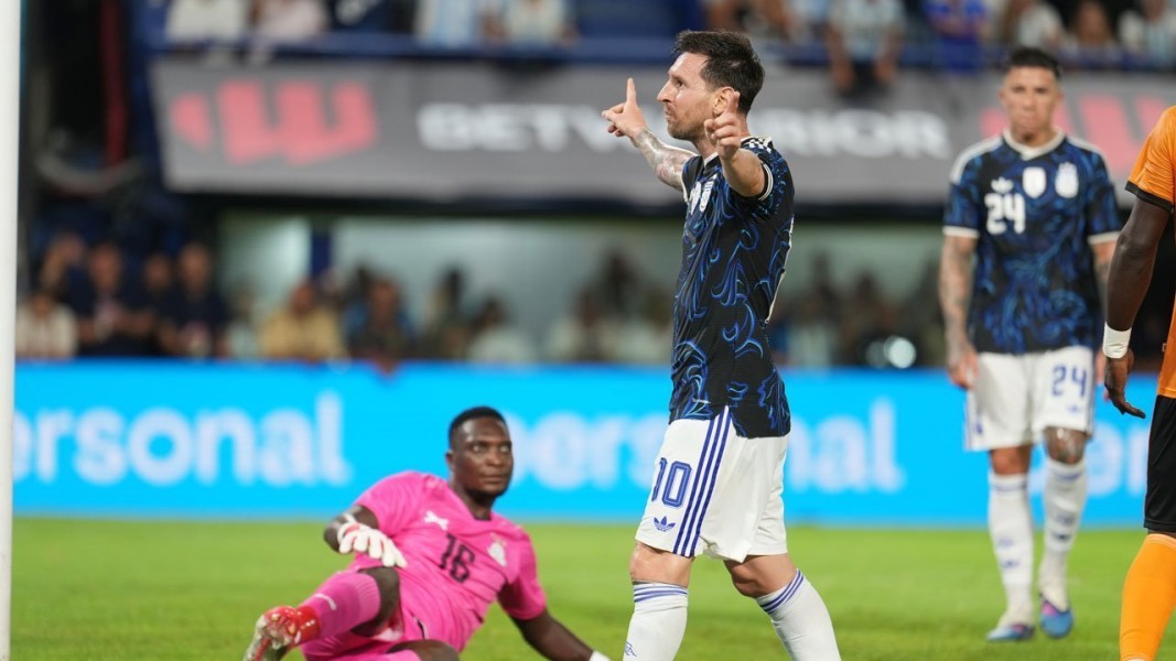 Lionel Messi Cetak Gol Argentina Hajar Zambia Lima Gol Tanpa Balas