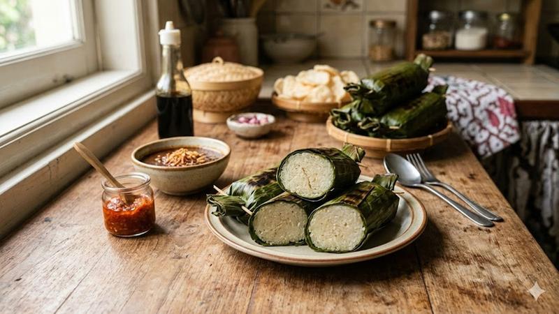 Cara Membuat Lontong Dari Nasi Matang Praktis Kenyal Tidak Mudah Hancur