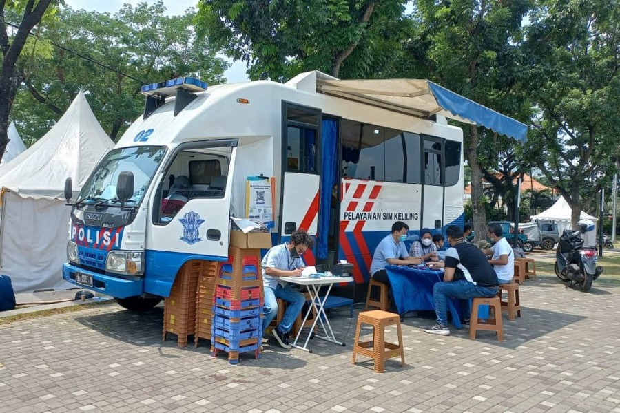 SIM Keliling Jakarta Permudah Warga Perpanjangan Hari Ini