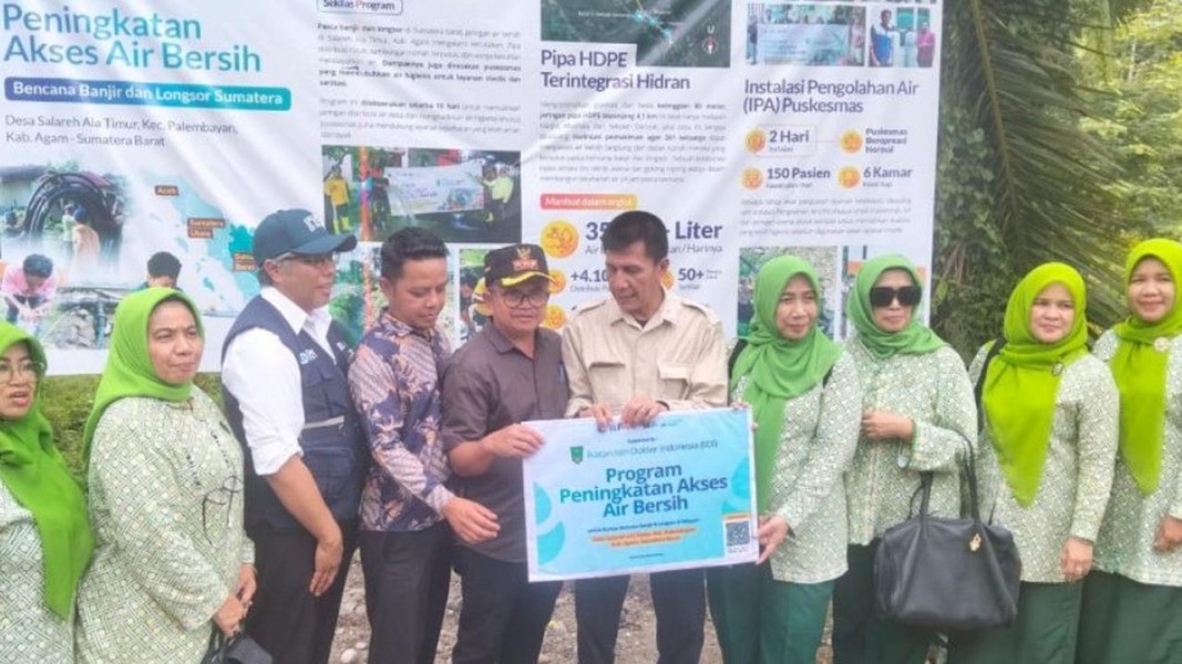 ITB Serahkan Program Air Bersih Untuk Pemulihan Bencana Agam