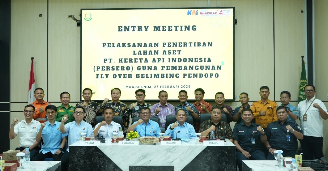 KAI Divre III Palembang Gandeng Tiga Instansi Percepat Pembangunan Flyover di Muara Enim