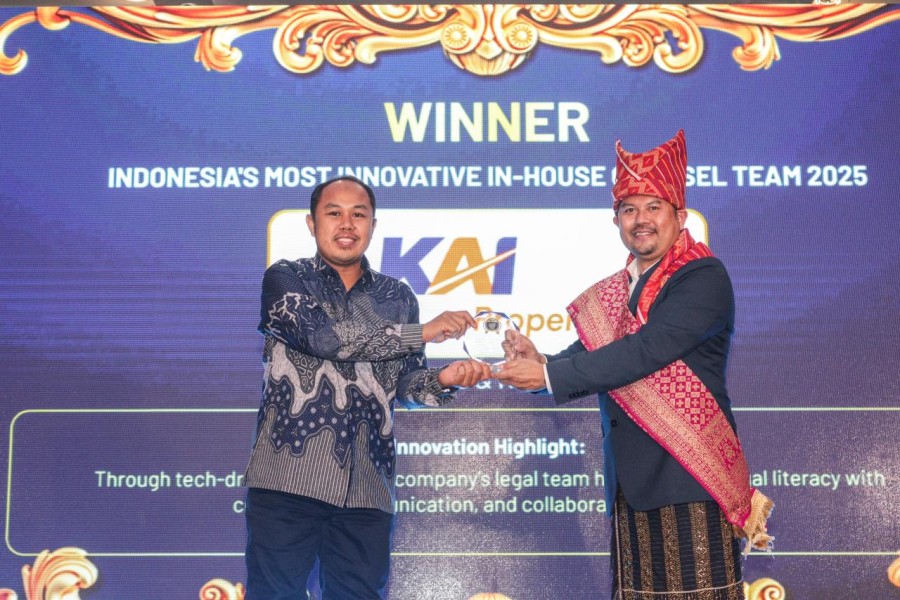 KAI Properti Raih Penghargaan Indonesia's Most Innovative In-House Counsel Team 2025