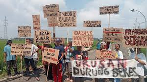 Protes Petani Gogol Berakhir Kesepakatan Bareng Pengembang Perumahan di Jombang
