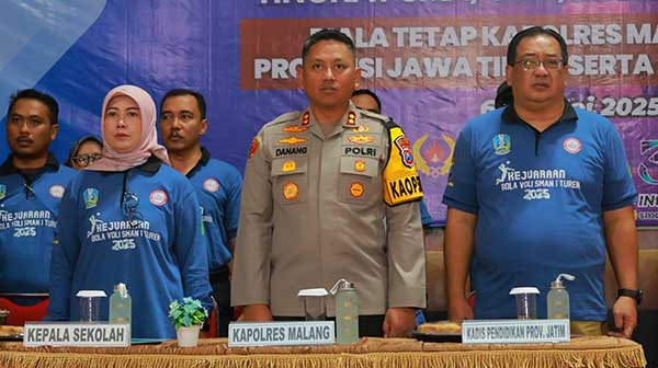Polres Malang dan SMAN 1 Turen Gelar Kejuaraan Bola Voli Peringati Hari Bhayangkara ke-79 dan HUT SMAN 1 Turen