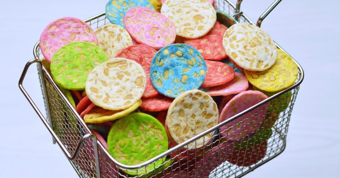 Olahan Keripik Tempe Pelangi Renyah Cantik ala Rumah