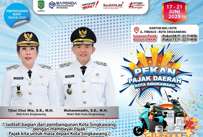 Pemkot Singkawang Gelar Pekan Pajak Daerah 2025, Hadirkan Layanan Terpadu dan Berikan Penghargaan untuk Wajib Pajak