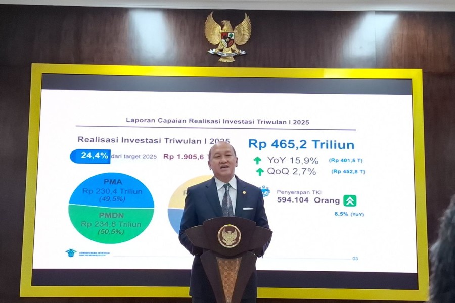 Realisasi Investasi Kuartal I 2025 Tembus Rp465,2 Triliun, Investor Asing dan Lokal Tetap Optimis di Tengah Ketidakpastian Global