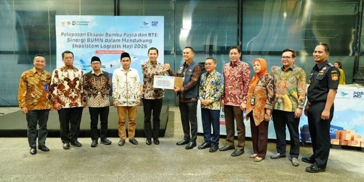Sinergi Pos Indonesia dan Garuda Indonesia Perkuat Logistik Haji Nasional