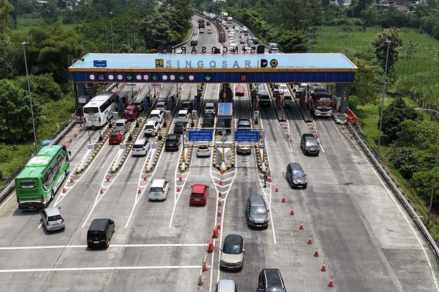 Lonjakan Kendaraan Terpantau di Tol Pandaan Malang Selama Lebaran 2026