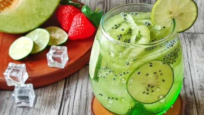 Resep Es Melon Selasih Segar, Minuman Praktis untuk Hari Panas