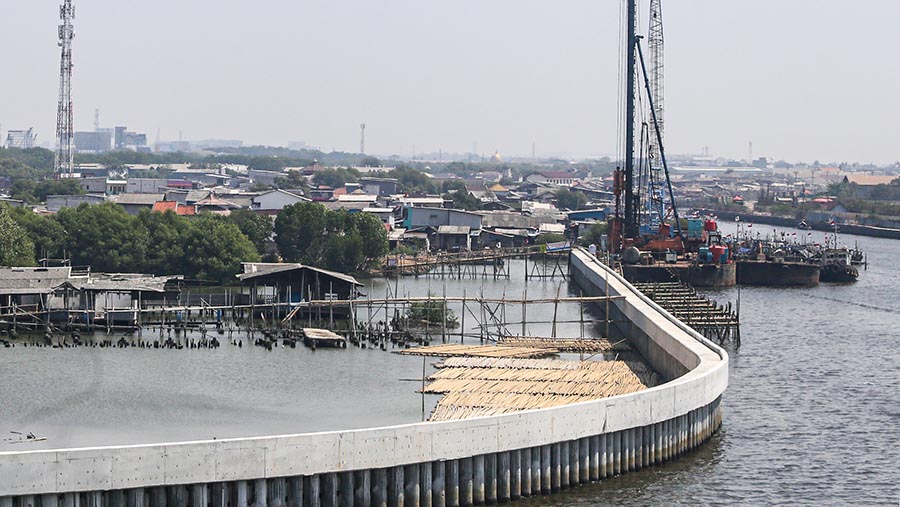 Megaproyek Giant Sea Wall Masih Tertahan di Sepertiga Progres