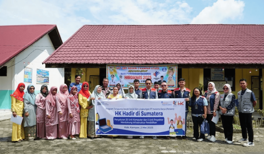 Hutama Karya Fokus Tingkatkan Pendidikan dan Ekonomi Lokal di Riau melalui Program TJSL