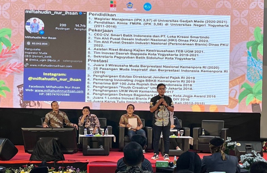 CEO CV. Smart Batik, Miftahudin Nur Ihsan: Wujudkan Inovasi Melalui hastag KontribusiAjaDulu di Tengah Tantangan Ekonomi