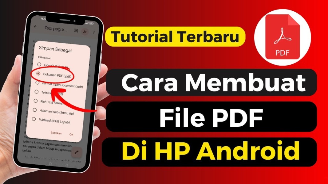 Cara Membuat File PDF di Hp atau Smartphone dan Toolsnya