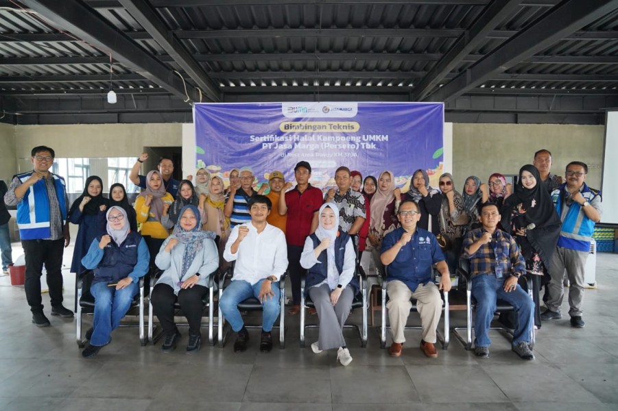Jasa Marga Gelar Bimtek Sertifikasi Halal untuk 35 UMKM di Rest Area Travoy KM 379A Tol Batang Semarang