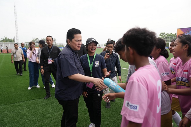 Erick Thohir Fokus Pembinaan Sepak Bola Putri