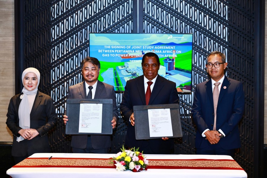 Pertamina Berkolaborasi dengan Guma untuk Pengembangan Gas ke Listrik di Afrika Selatan