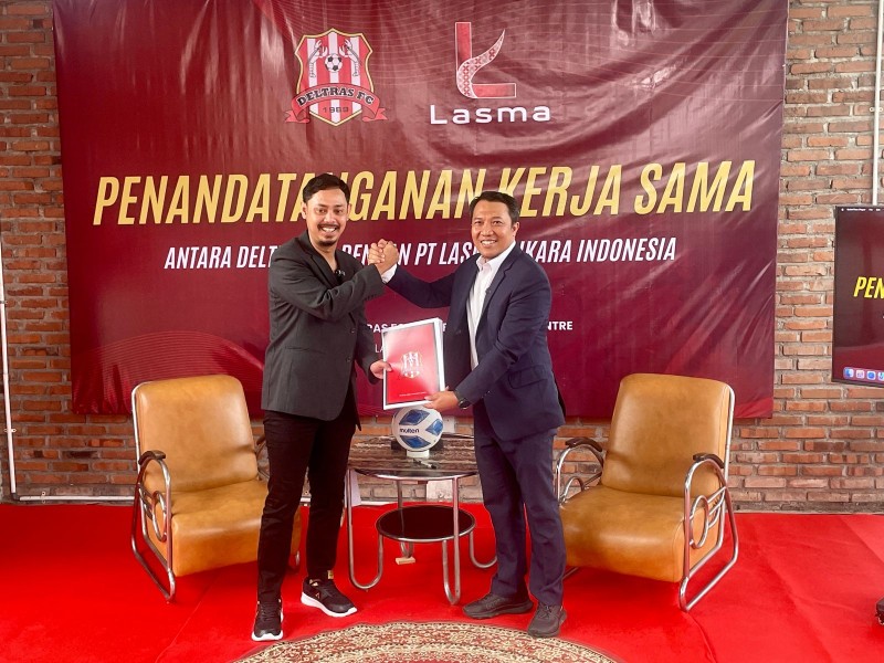 Deltras FC Jalin Kemitraan Lima Tahun dengan PT Lasma Dikara Indonesia, Bidik Kolaborasi Internasional