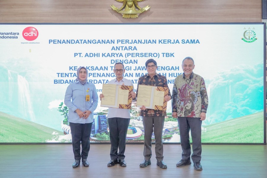 Perkuat Tata Kelola, ADHI Karya Jalin Kerja Sama Hukum dengan Kejati Jawa Tengah