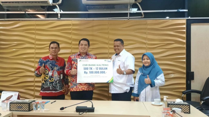Bank Kalteng Salurkan Bantuan CSR untuk Pekerja Rentan Melalui BPJS Ketenagakerjaan