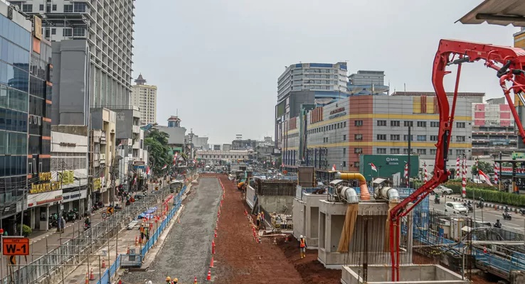 Progres MRT Jakarta Fase 2A Terus Meningkat