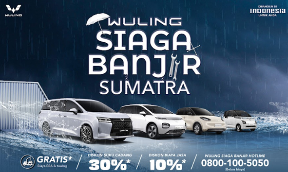 Wuling Luncurkan Program Siaga Banjir Sumatra untuk Konsumen Terdampak