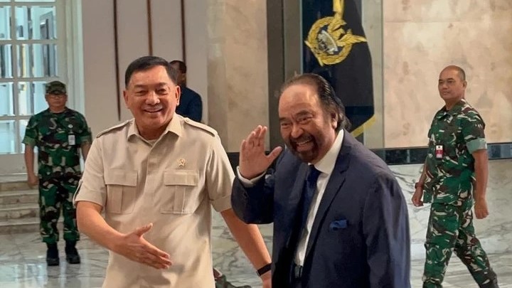 Surya Paloh Dapat Vitamin Motivasi dari Menhan Tingkatkan Semangat