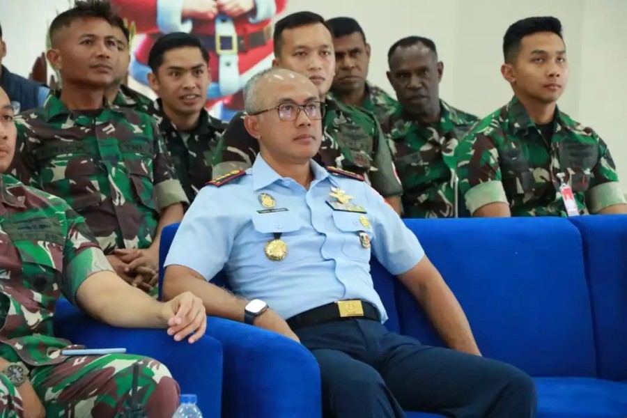 Menyemai Semangat Kebersamaan Melalui Perayaan Natal Virtual di Lanud Yohanis Kapiyau Timika