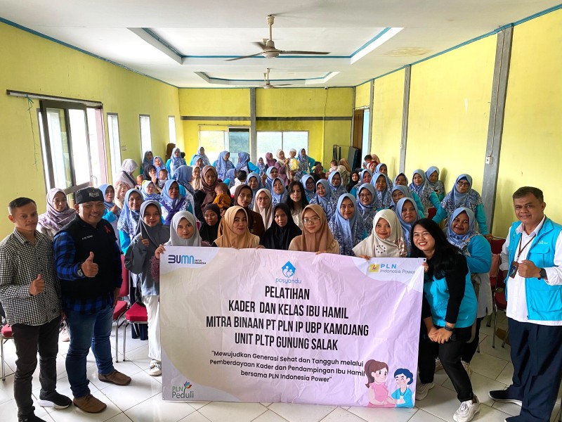 PLN UBP Kamojang gelar pelatihan kesehatan di Desa Pulosari lewat Program CSR cegah stunting