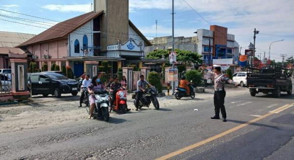 Polres Batu Bara Perketat Pengamanan Ibadah Minggu Kasih di Gereja Wilayah Lima Puluh