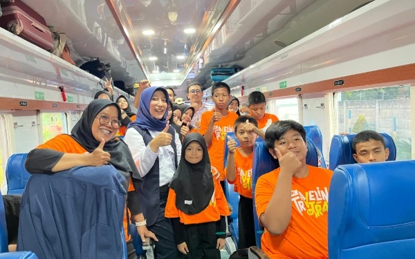 KAI Daop 7 Ajak Anak Disabilitas Kenal Dunia Kereta Api