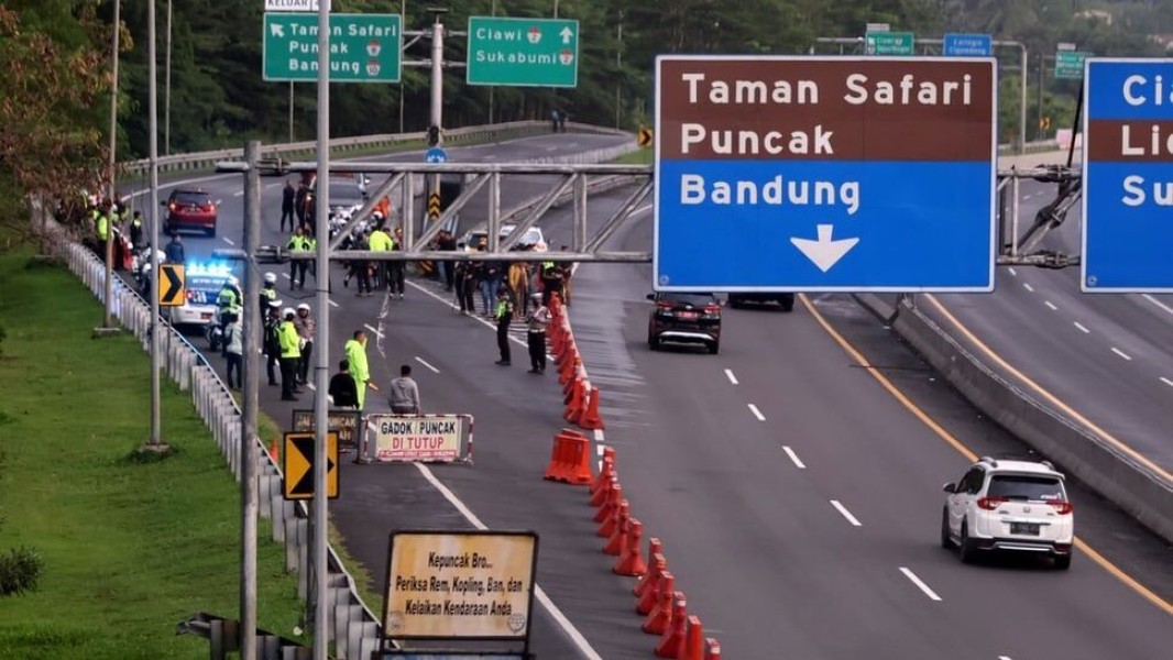 Atasi Kemacetan Arus Balik Lebaran, Jasa Marga Terapkan Contraflow di Tol Jagorawi Arah Puncak
