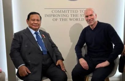 Prabowo Diskusikan Strategi Tingkatkan Kualitas Sepak Bola Nasional Bersama Zidane