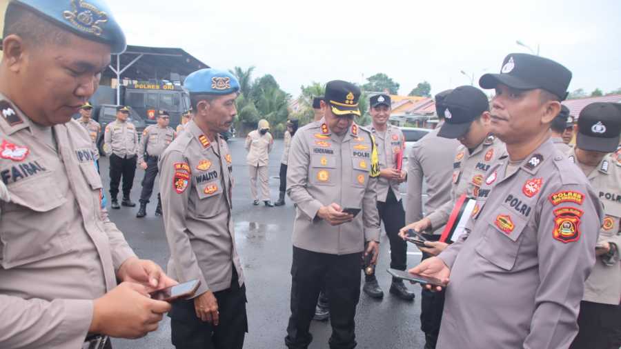 Polsek Tamalate Gelar Inspeksi Mendadak untuk Cegah Anggota Terlibat Judi Online