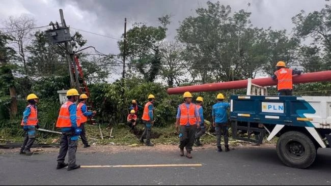 PLN Bergerak Cepat Pulihkan Gangguan Listrik Akibat Dampak Cuaca Ekstrem Tanggeung