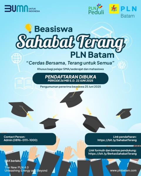 PLN Batam Luncurkan Beasiswa Sahabat Terang: Cerdas Bersama, Terang untuk Semua