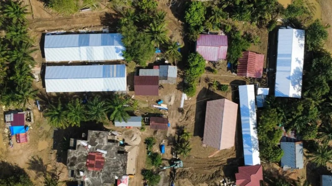 Hutama Karya Resmikan Hunian Sementara untuk Pemulihan Banjir Aceh Timur