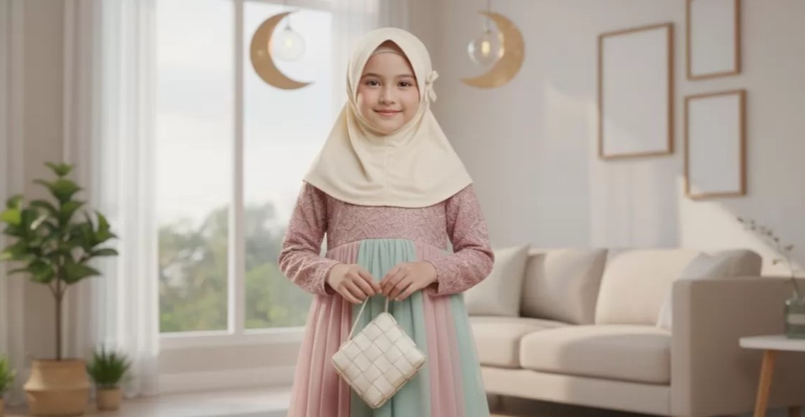 5 Rekomendasi Baju Lebaran Anak Perempuan Cantik dan Kekinian