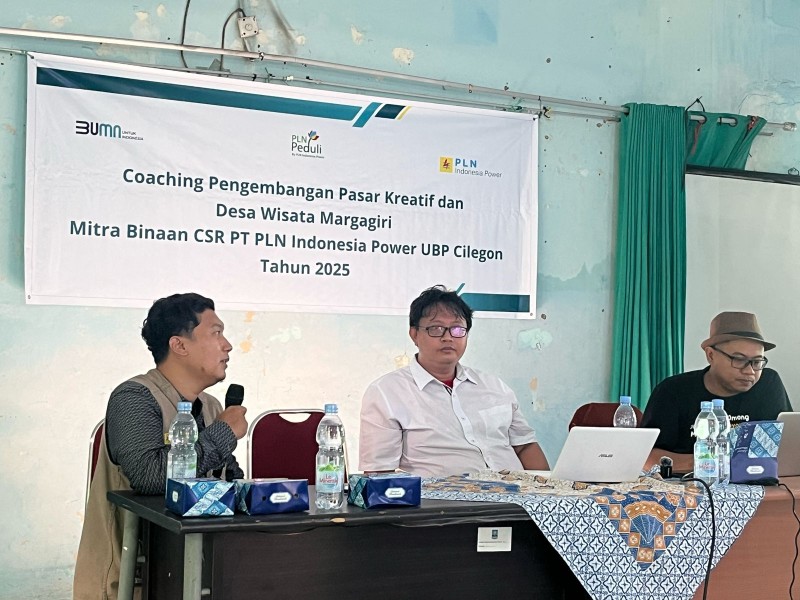 Desa Margagiri Menuju Desa Wisata: PLN Indonesia Power UBP Cilegon Gelar Coaching Pasar Kreatif