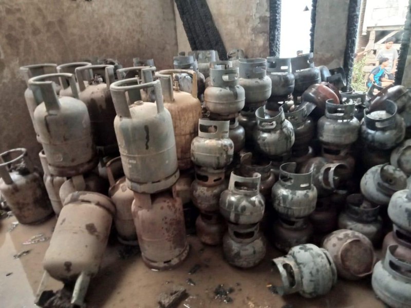 Tabung Gas Elpiji Bocor, Rumah Terbakar, Dua Warga Jadi Korban di Lebak